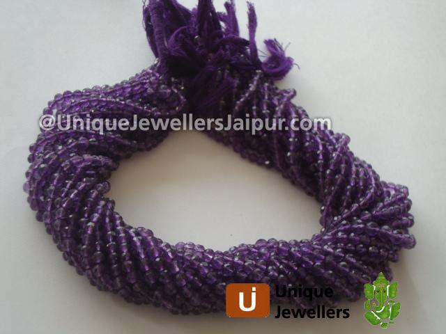 Amethyst Faceted Round Beads